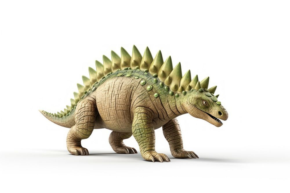 Dinosaur reptile animal white background. AI generated Image by rawpixel.