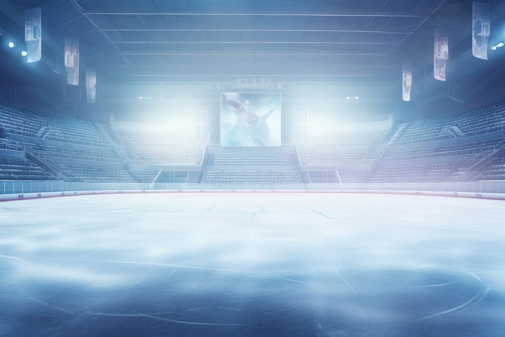 Sports rink ice architecture. AI generated Image by rawpixel.
