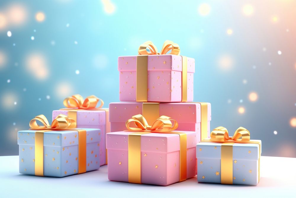 Christmas present gift box. AI generated Image by rawpixel.