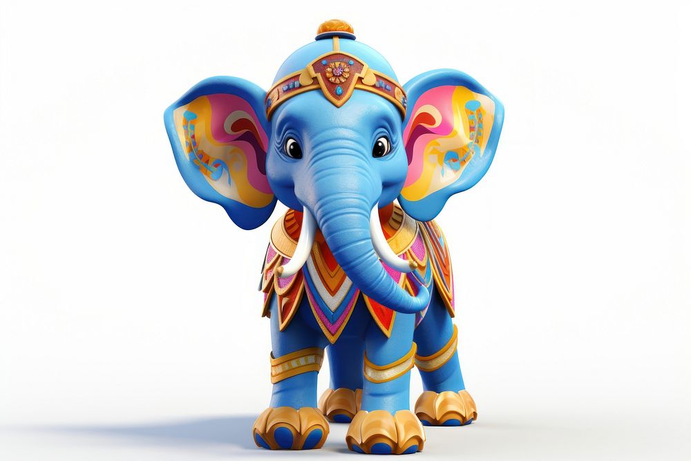 Elephant wildlife figurine cartoon. 