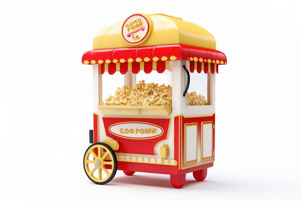 Popcorn snack food cart. AI generated Image by rawpixel.