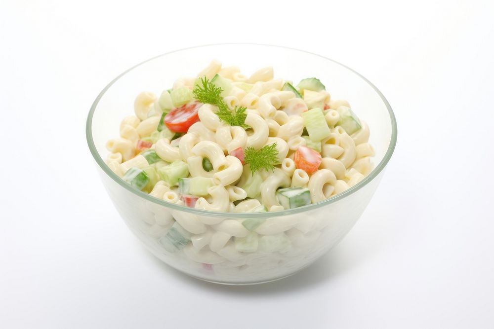 Macaroni salad food bowl. AI generated Image by rawpixel.