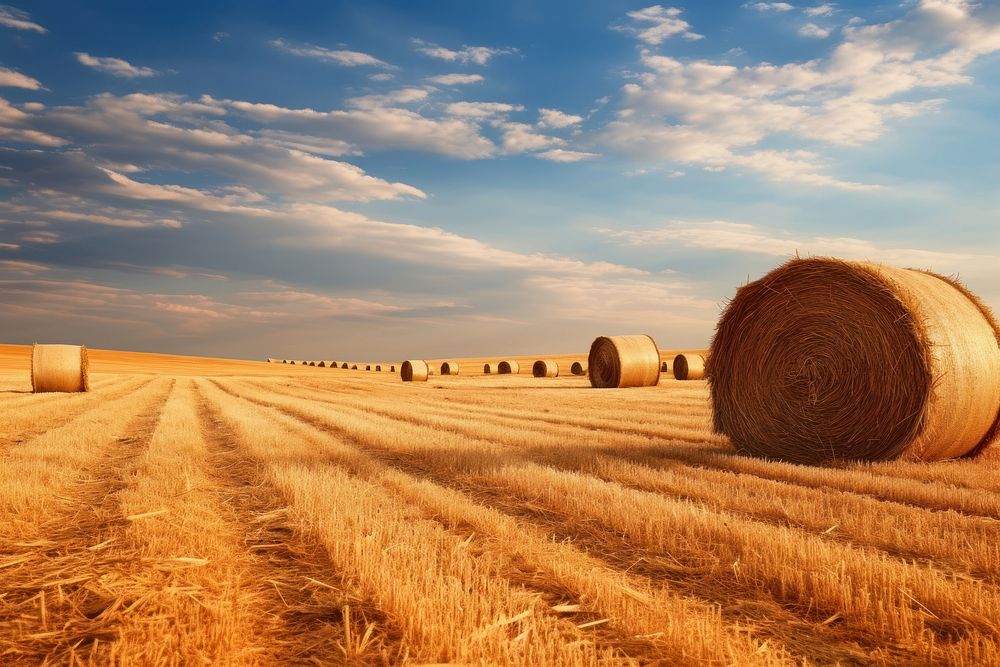 Harvest field agriculture outdoors. AI generated Image by rawpixel.