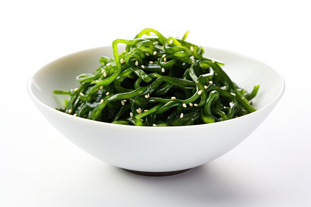 Wakame salad plate food. AI generated Image by rawpixel.