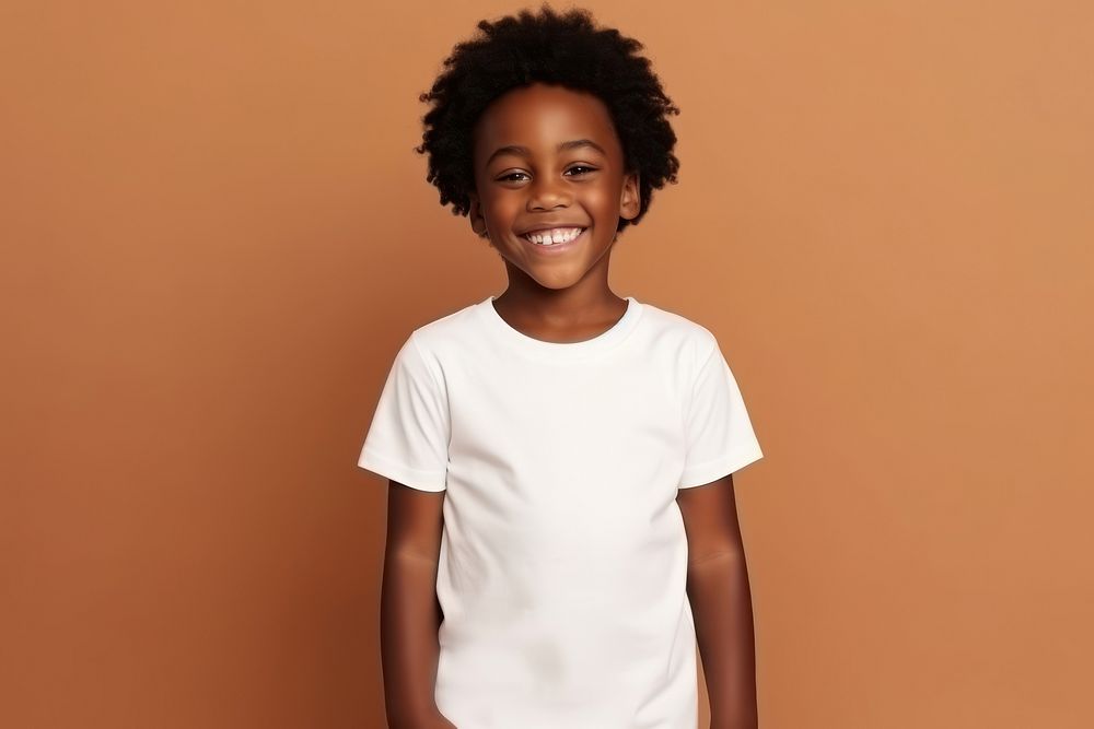 T-shirt sleeve smile child. AI generated Image by rawpixel.