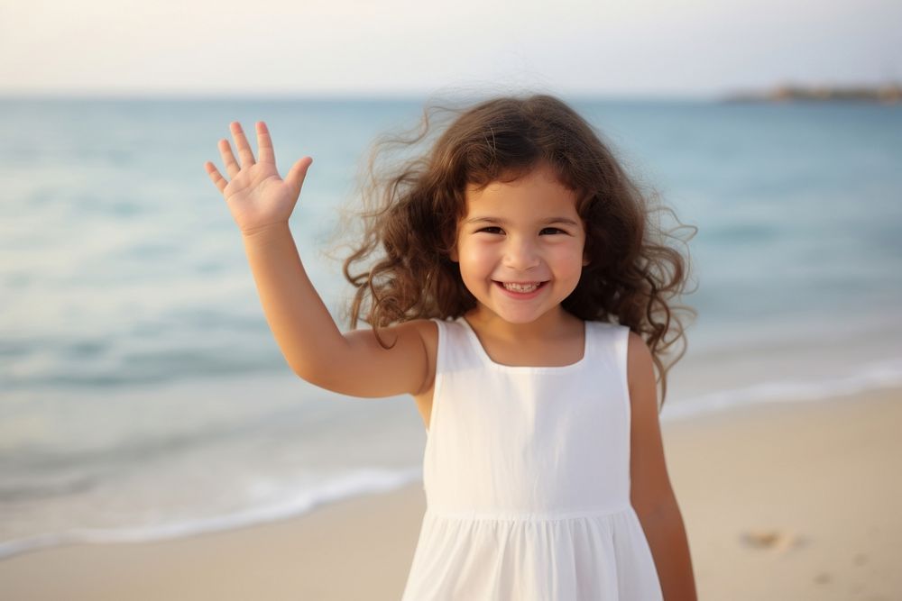 Beach dress portrait outdoors. 