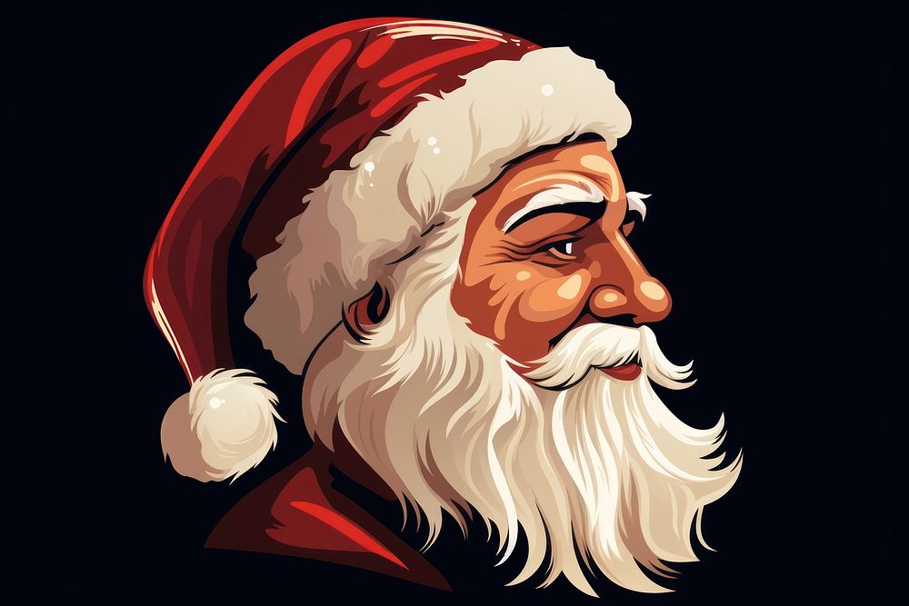 Christmas portrait adult black background. AI generated Image by rawpixel.
