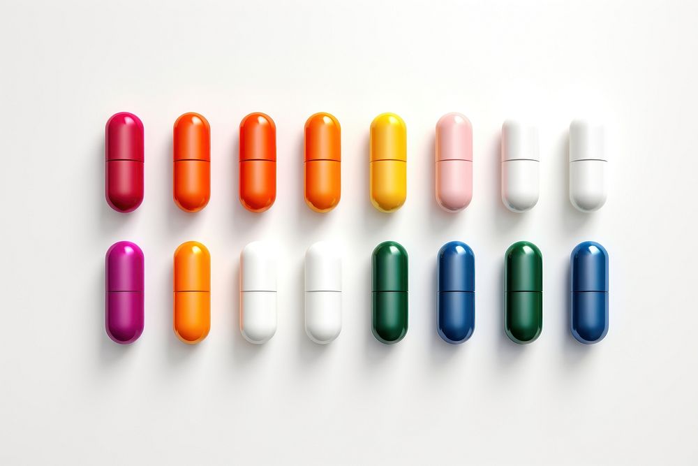 Medication pharmacy capsule pill. AI generated Image by rawpixel.