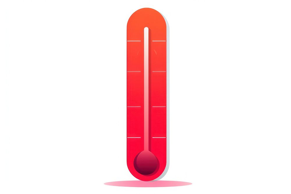 Thermometer white background biochemistry temperature. AI generated Image by rawpixel.