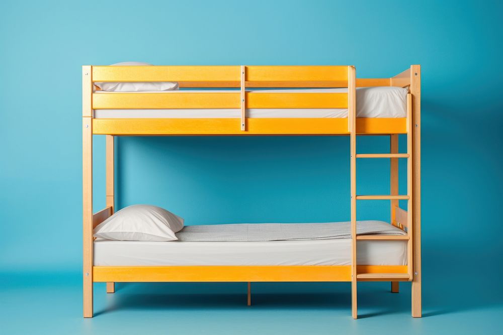 Bed architecture furniture bedroom. AI generated Image by rawpixel.