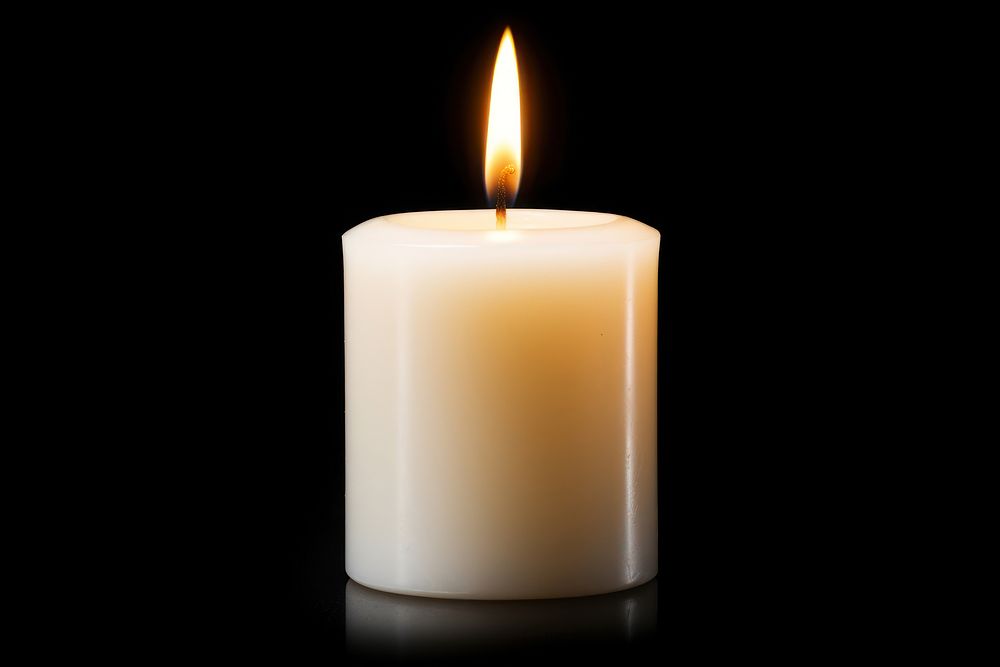 Candle burning white fire. AI generated Image by rawpixel.