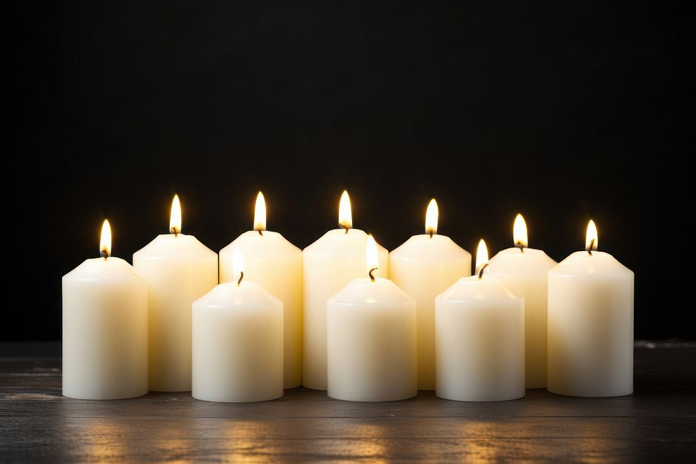 Candle burning white fire. AI generated Image by rawpixel.