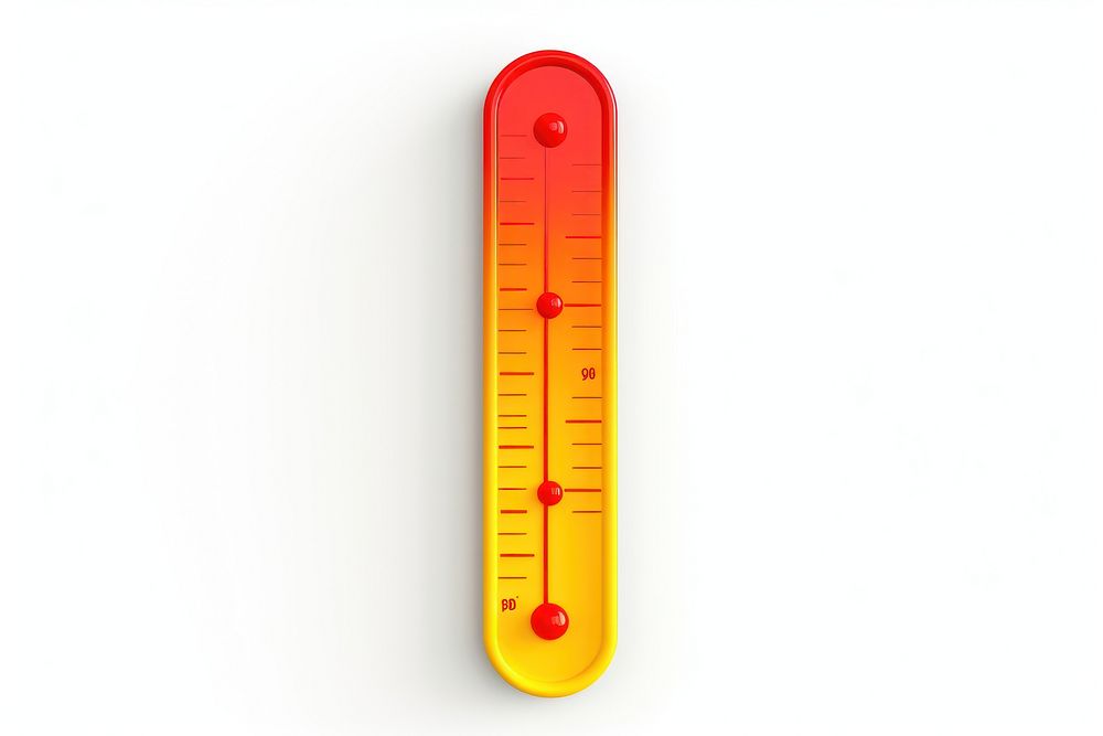 Thermometer white background temperature technology. 