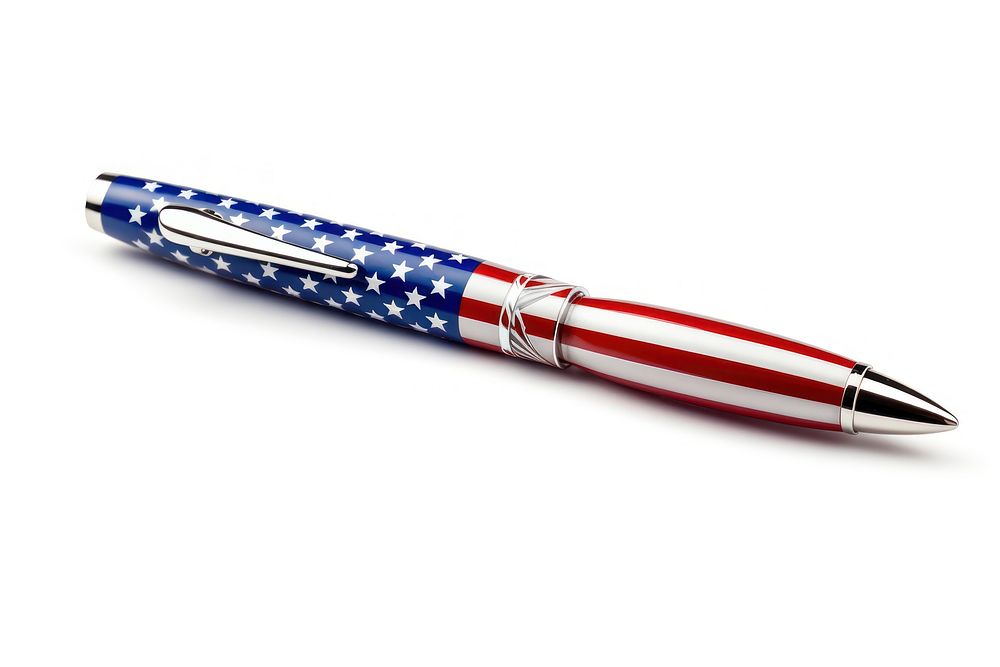 Pen patriotism cosmetics lipstick. 