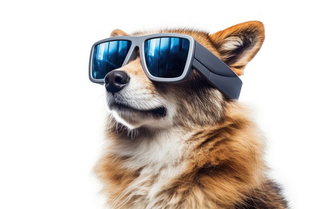 Glasses animal sunglasses mammal. AI generated Image by rawpixel.
