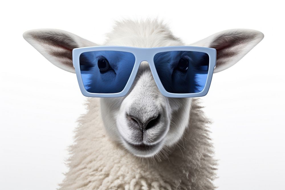 Animal sunglasses livestock mammal. AI generated Image by rawpixel.