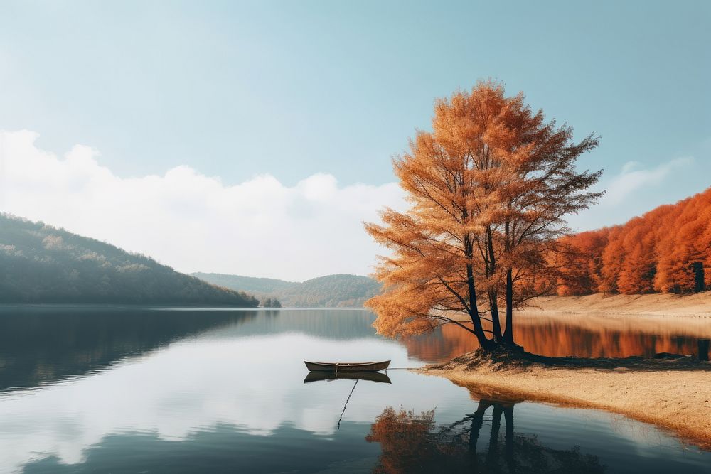 Autumn landscape outdoors nature. AI generated Image by rawpixel.