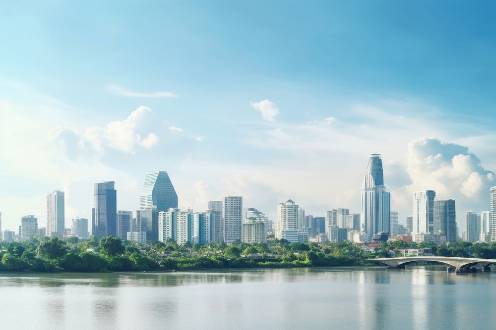 Landscape city architecture cityscape.