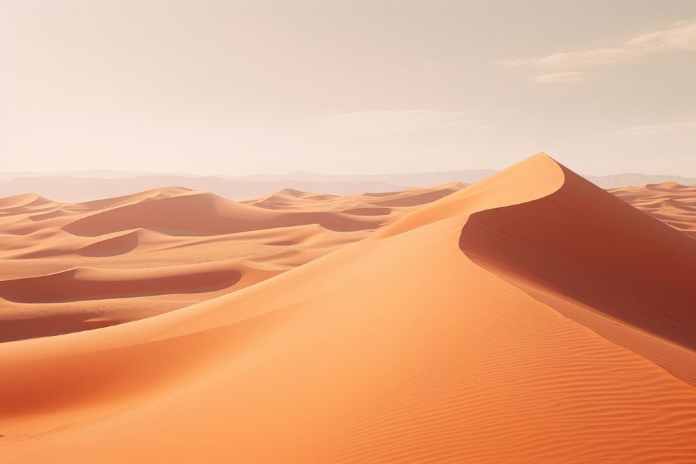 Desert outdoors horizon nature. AI generated Image by rawpixel.