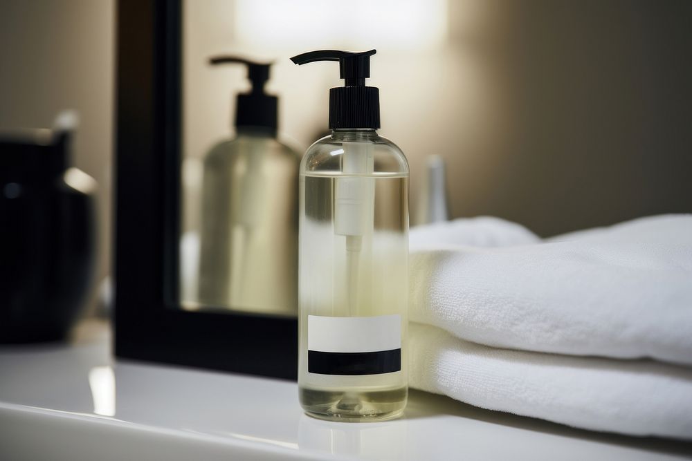 Bottle bathroom perfume label. AI generated Image by rawpixel.