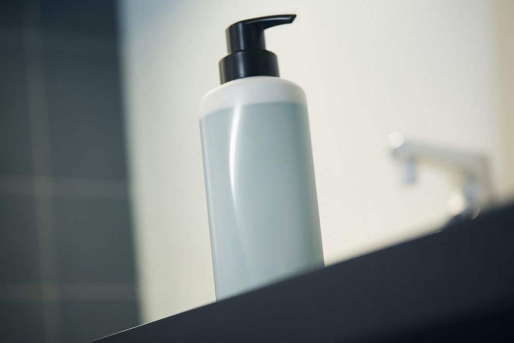 Bottle bathroom container cosmetics. AI generated Image by rawpixel.