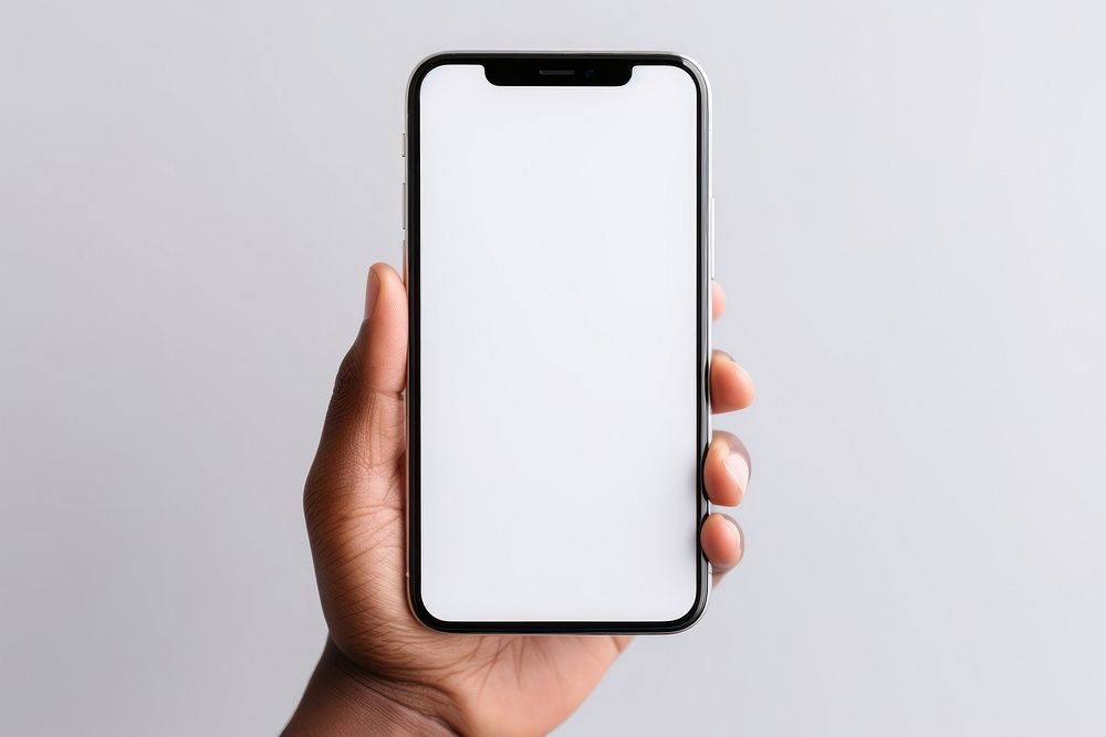 Technology holding screen phone. AI generated Image by rawpixel.