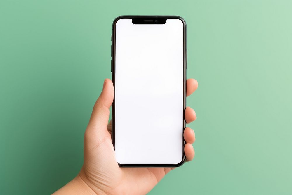 Technology holding screen phone. AI generated Image by rawpixel.