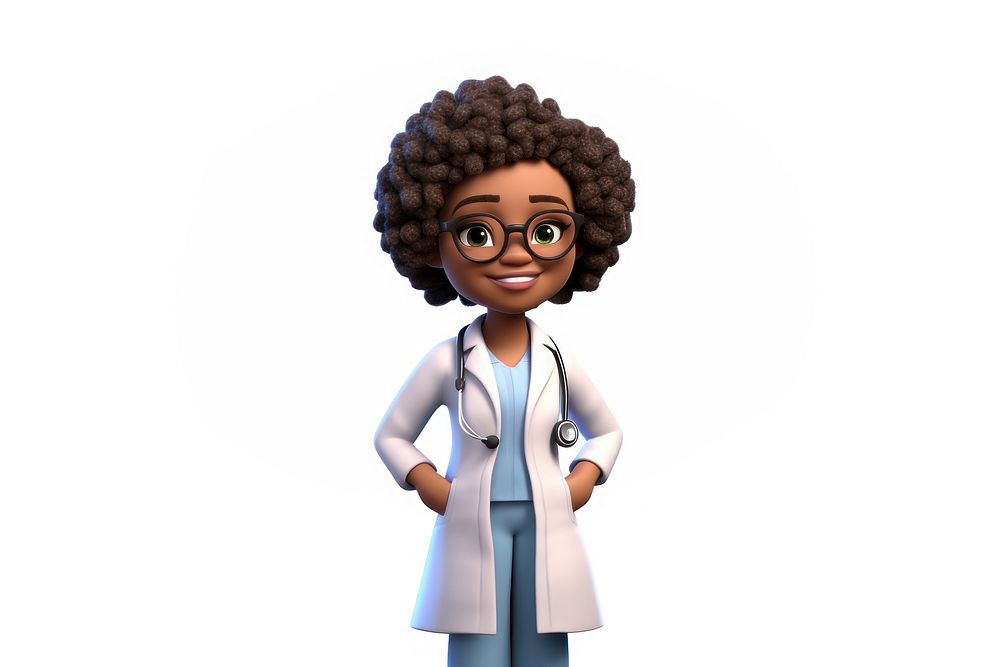 Doctor white background stethoscope physician. AI generated Image by rawpixel.