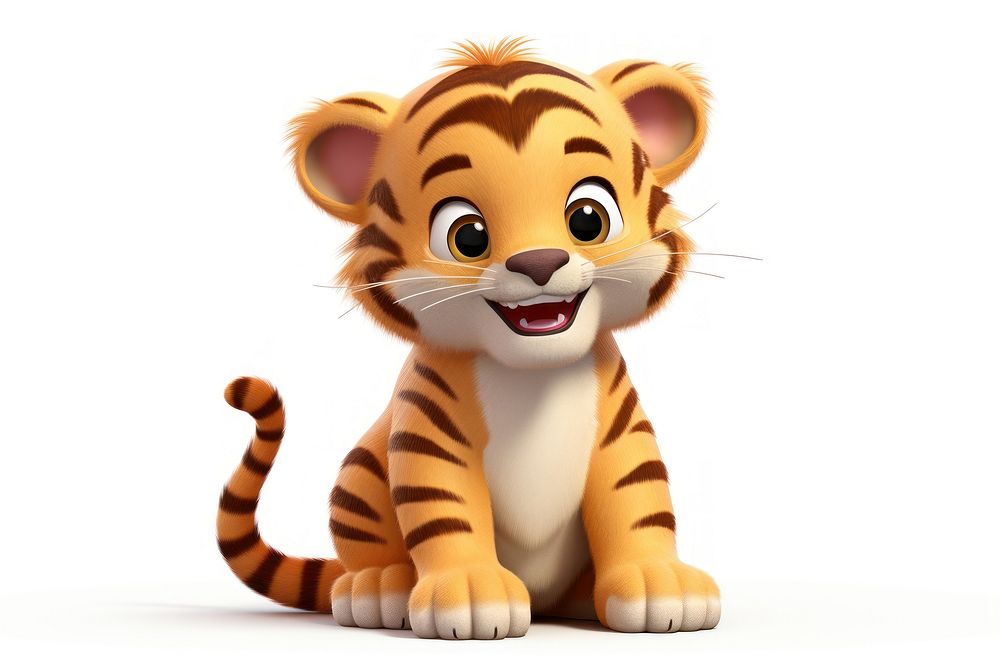 Tiger mammal animal cute. AI generated Image by rawpixel.