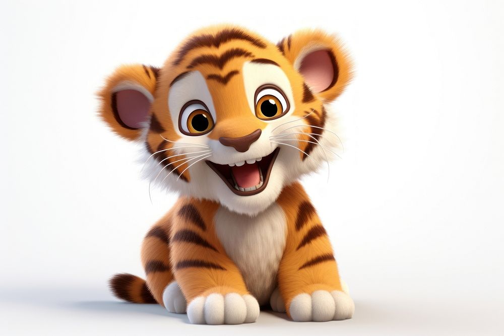 Plush tiger cute toy. AI generated Image by rawpixel.