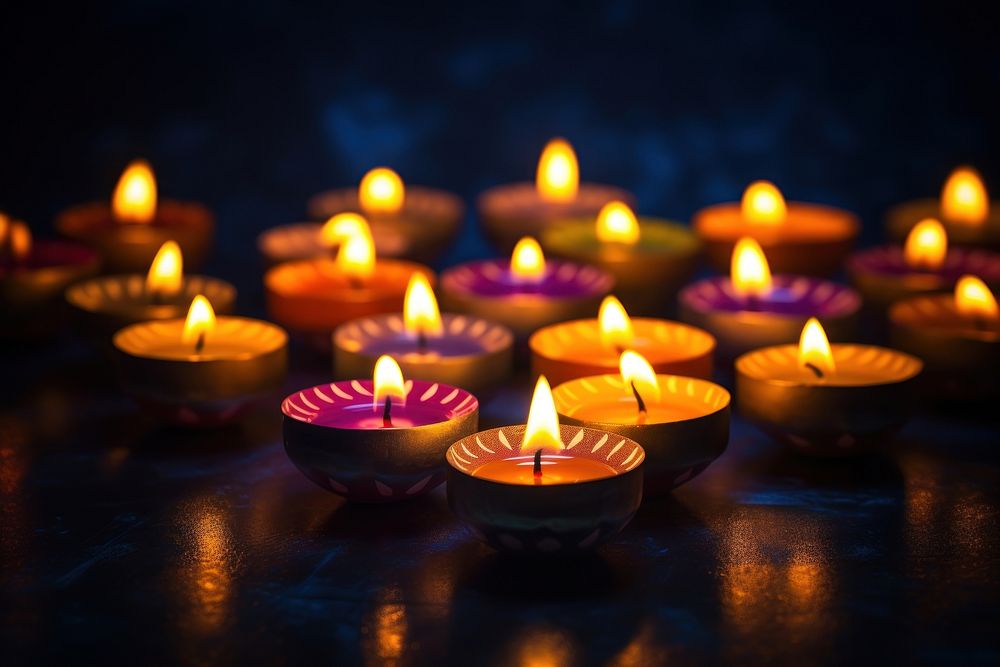 Candle diwali fire spirituality. AI generated Image by rawpixel.