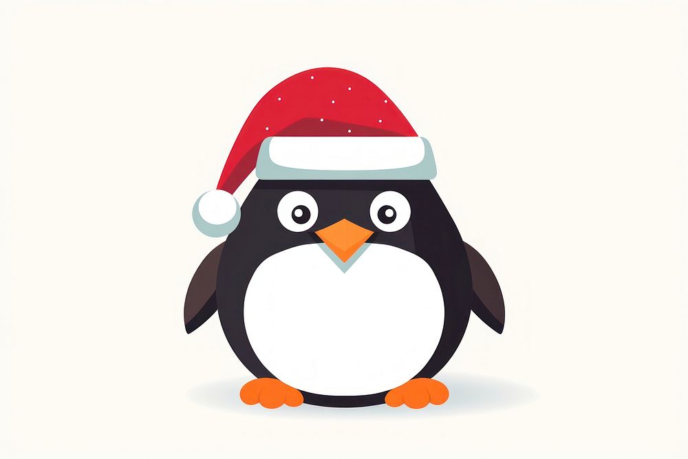 Penguin christmas animal winter. AI generated Image by rawpixel.