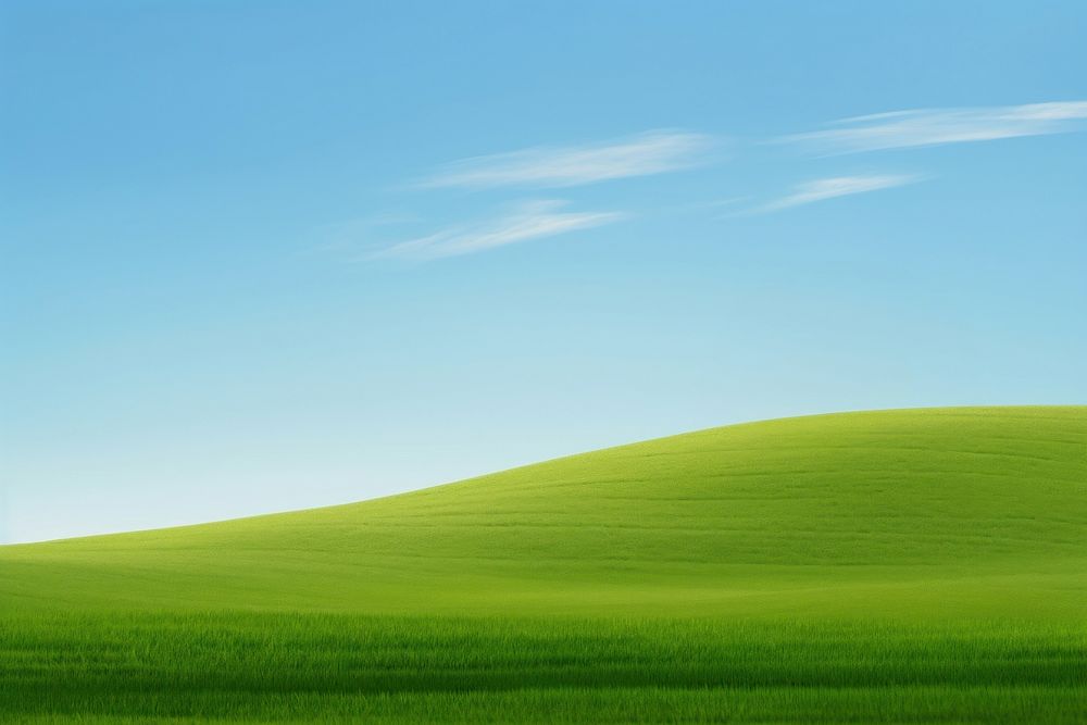 Landscape green outdoors horizon. 