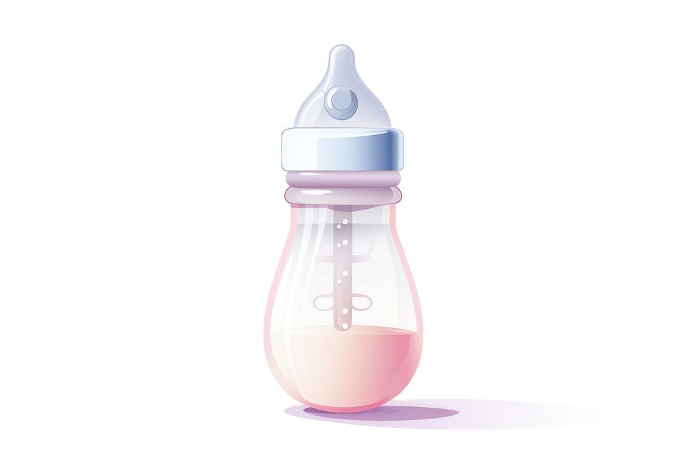 Bottle milk white background refreshment. AI generated Image by rawpixel.