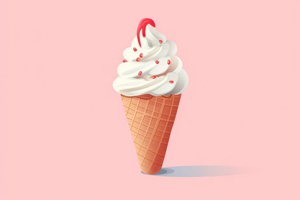 Cream dessert food ice cream. AI generated Image by rawpixel.