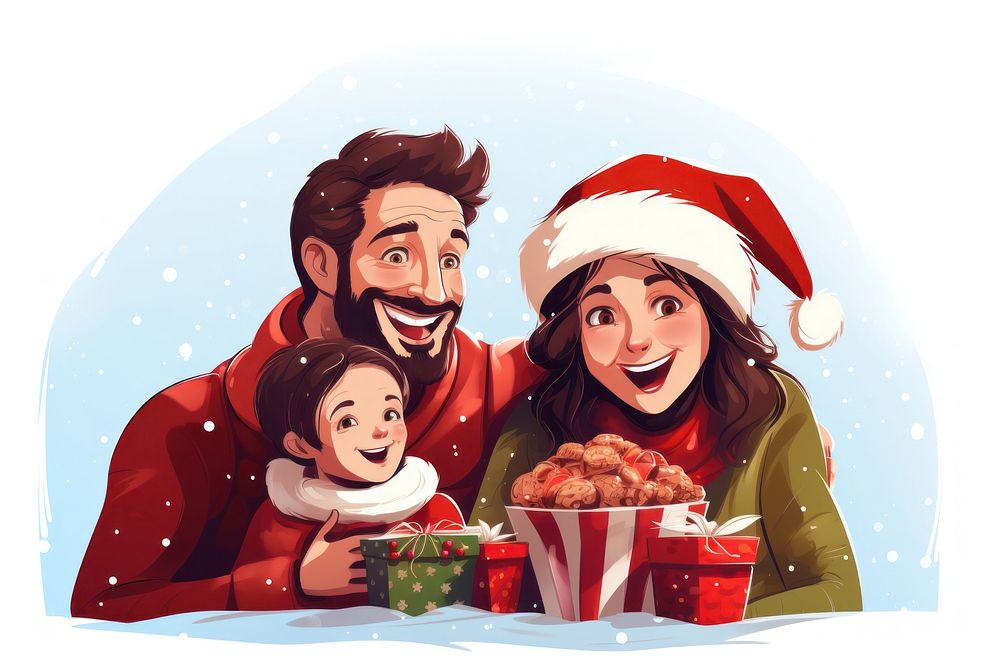 Christmas adult togetherness celebration. AI generated Image by rawpixel.