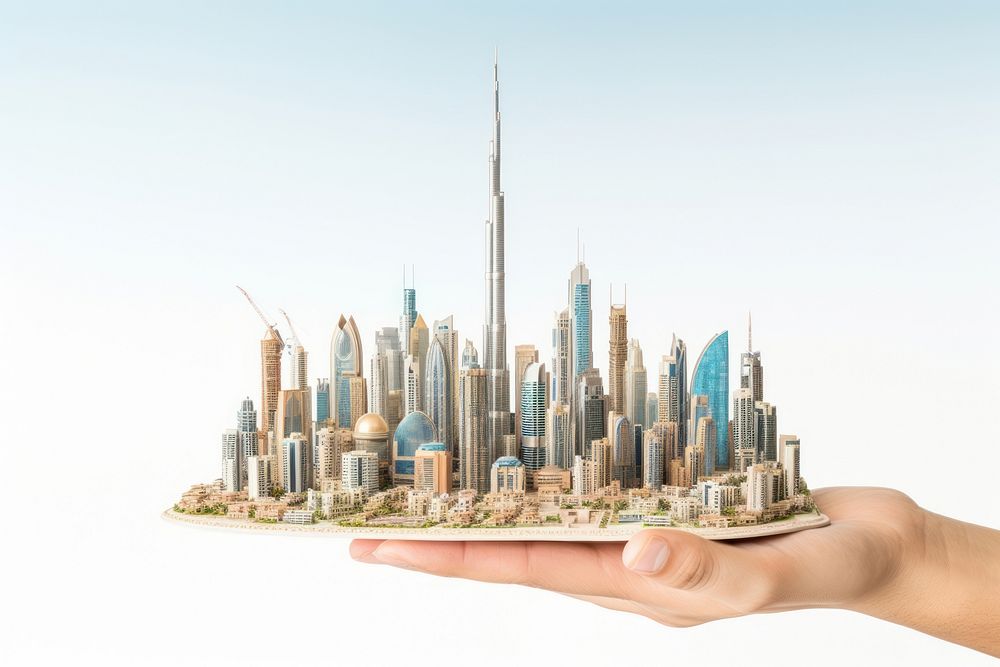 City architecture skyscraper cityscape. AI generated Image by rawpixel.