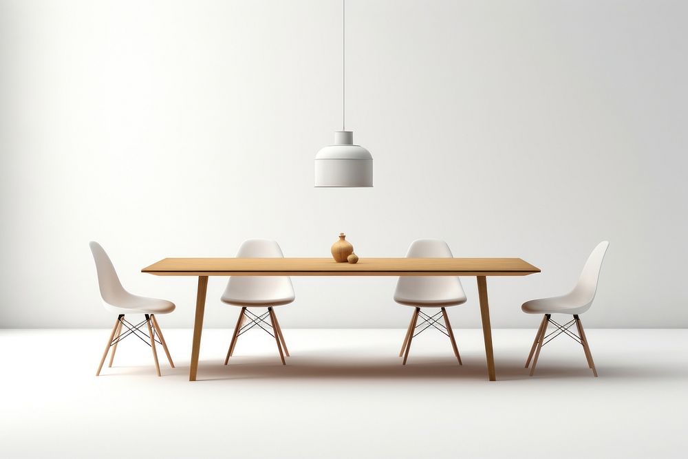 Table room architecture furniture. AI generated Image by rawpixel.