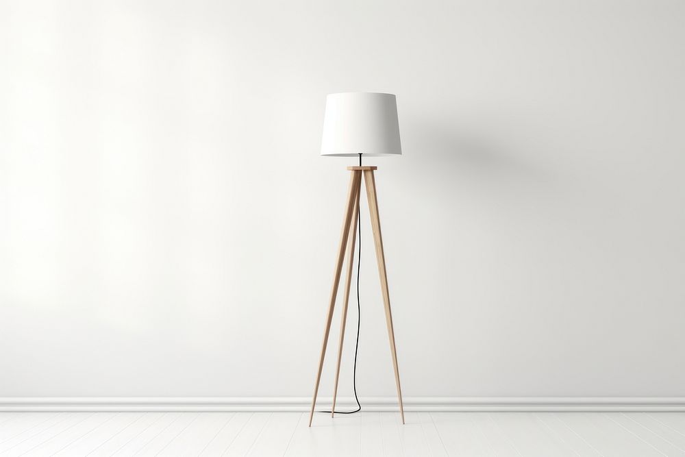 Lamp white technology floor lamp. AI generated Image by rawpixel.
