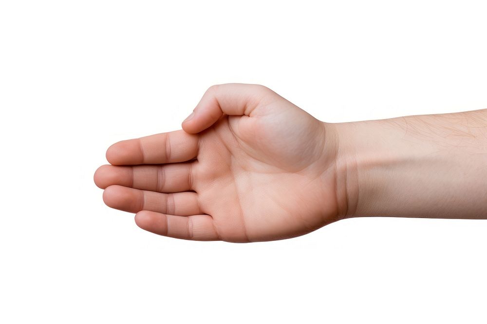 Hand finger baby white background. AI generated Image by rawpixel.