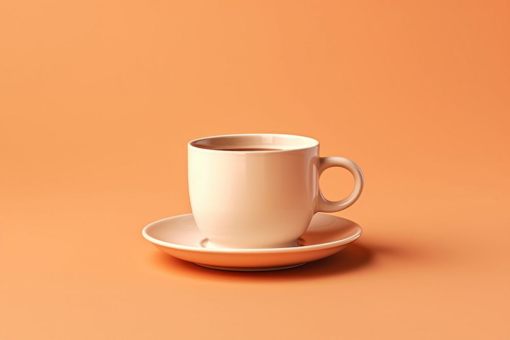 Coffee cup saucer drink. AI generated Image by rawpixel.