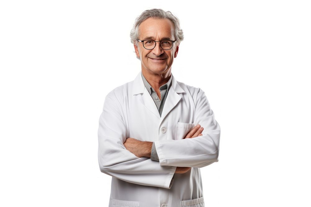 Scientist glasses smiling adult. AI generated Image by rawpixel.