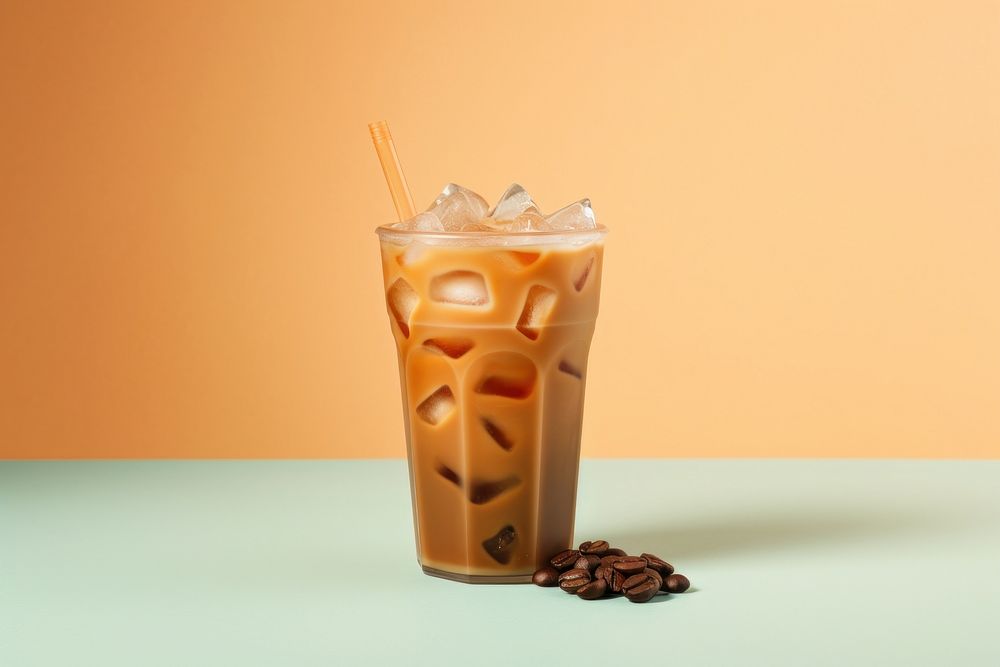 Coffee drink food iced coffee. AI generated Image by rawpixel.