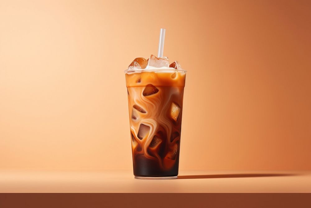 Coffee drink iced coffee refreshment. AI generated Image by rawpixel.