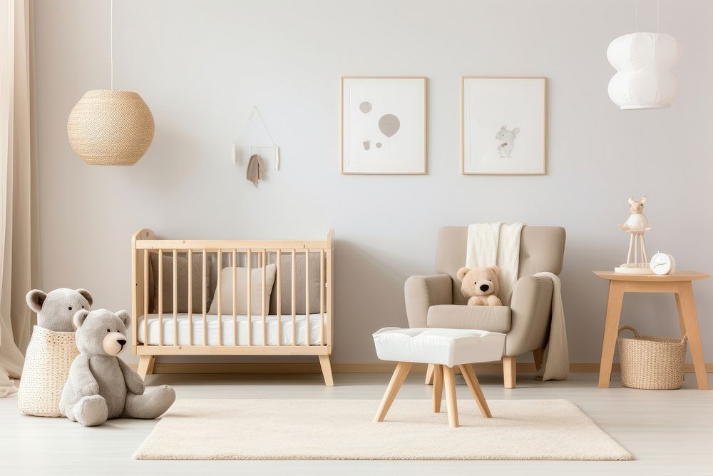 Nursery room furniture chair. AI generated Image by rawpixel.