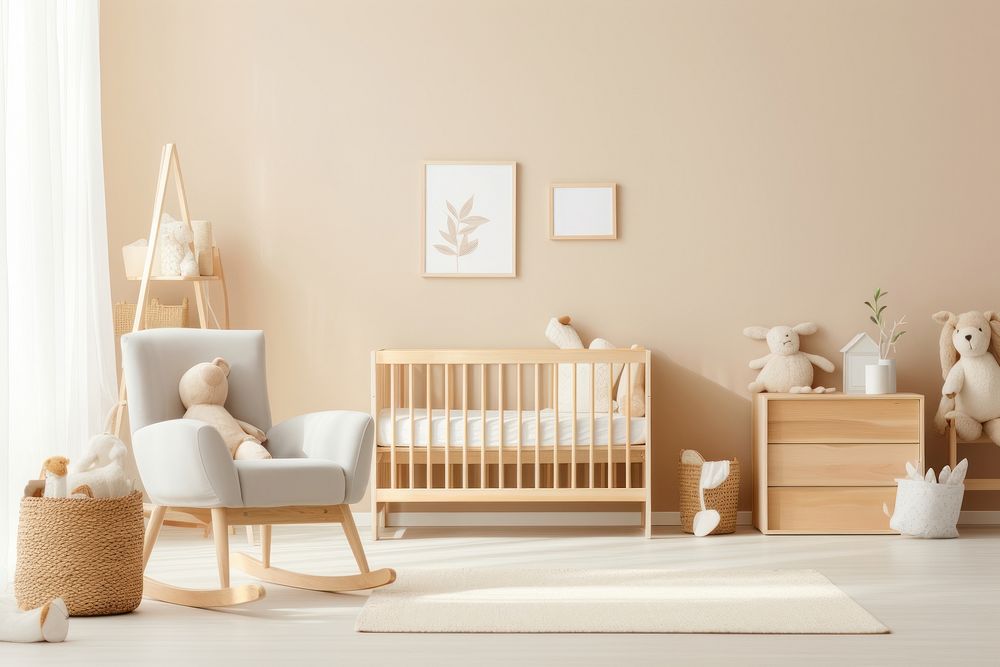 Nursery room furniture chair. AI generated Image by rawpixel.