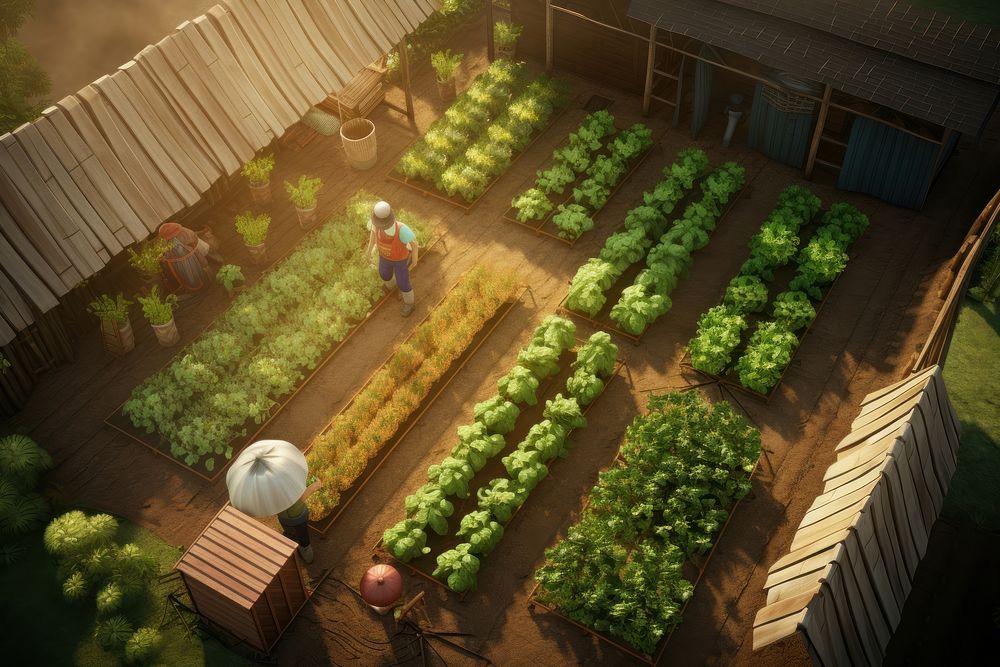 Gardening outdoors plant farm. AI generated Image by rawpixel.