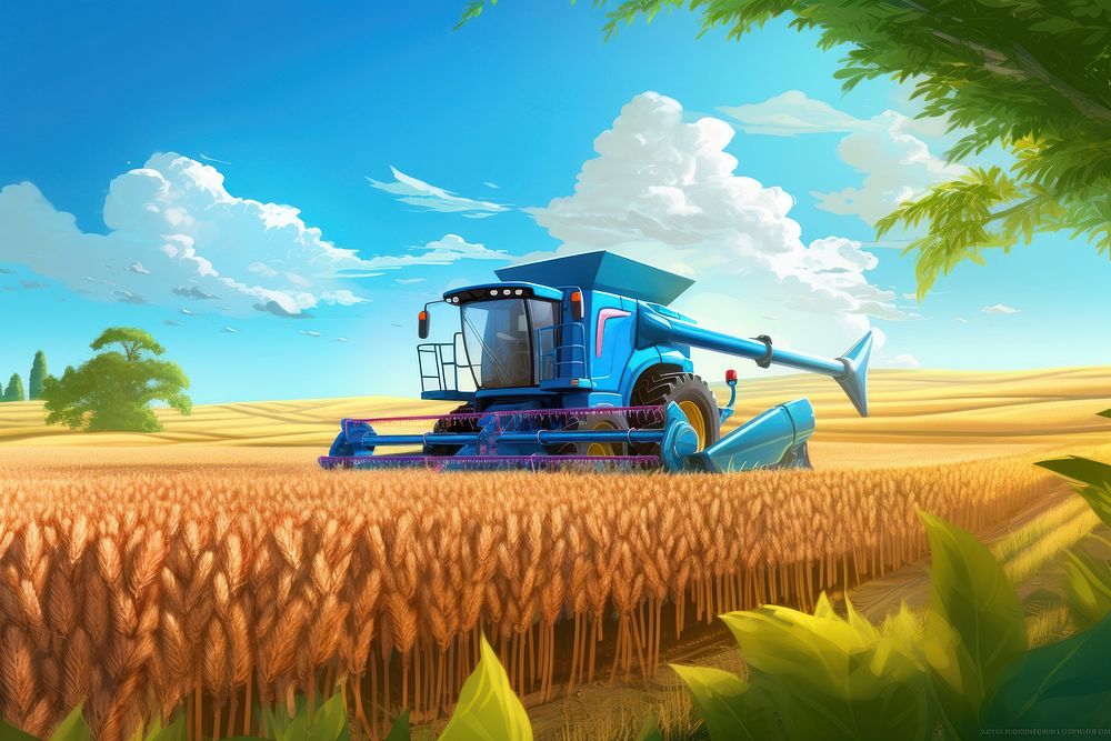 Farm agriculture technology outdoors. AI generated Image by rawpixel.