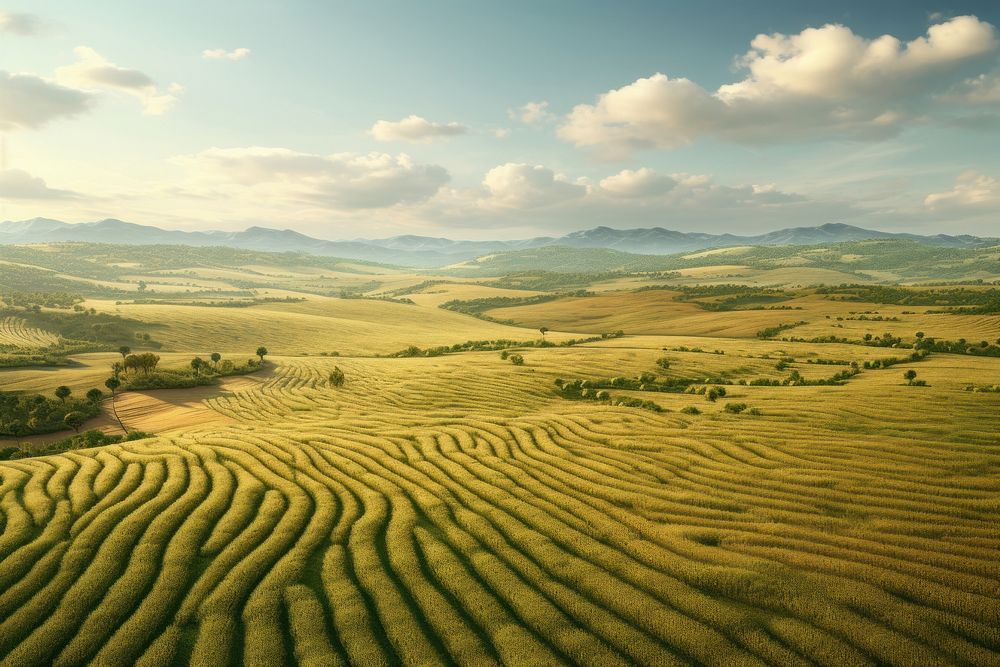 Landscape outdoors nature field. AI generated Image by rawpixel.