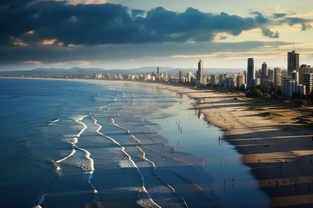 Beach sky architecture landscape. 